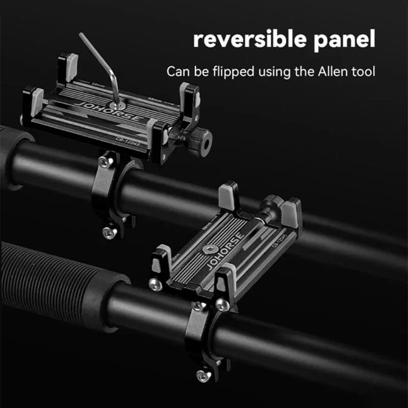 Bike Phone Mount Holder Aluminum Motorcycle Phone Holder Mount with 360° Rotation for iPhone 16 17 15 14 Pro Max Samsung S26 S25