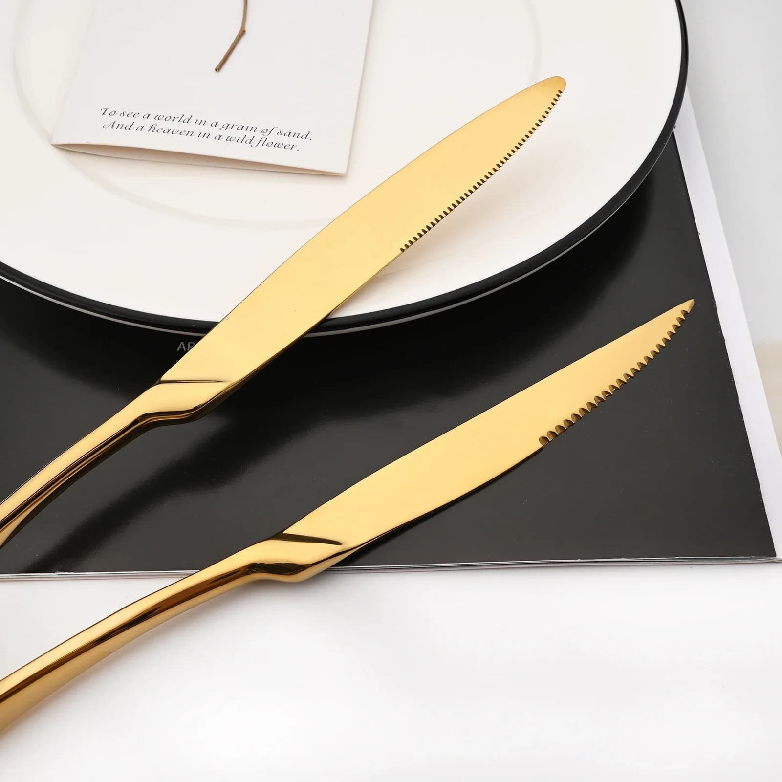 4-Piece Stainless Steel Dinner Knife Set