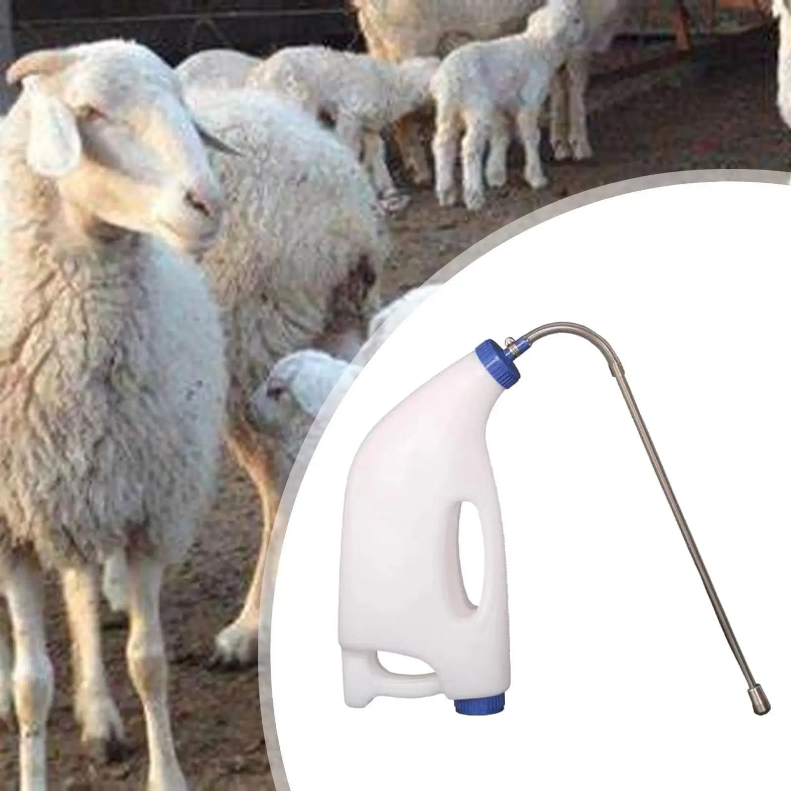 4L Calf Nursing Bottle with Metal Tube