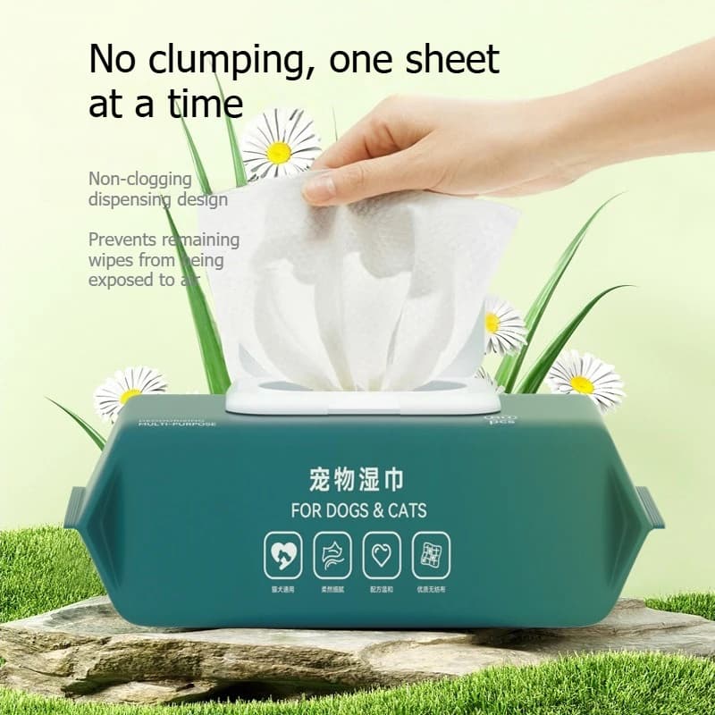 Hypoallergenic Pet Wet Wipes for Dogs and Cats