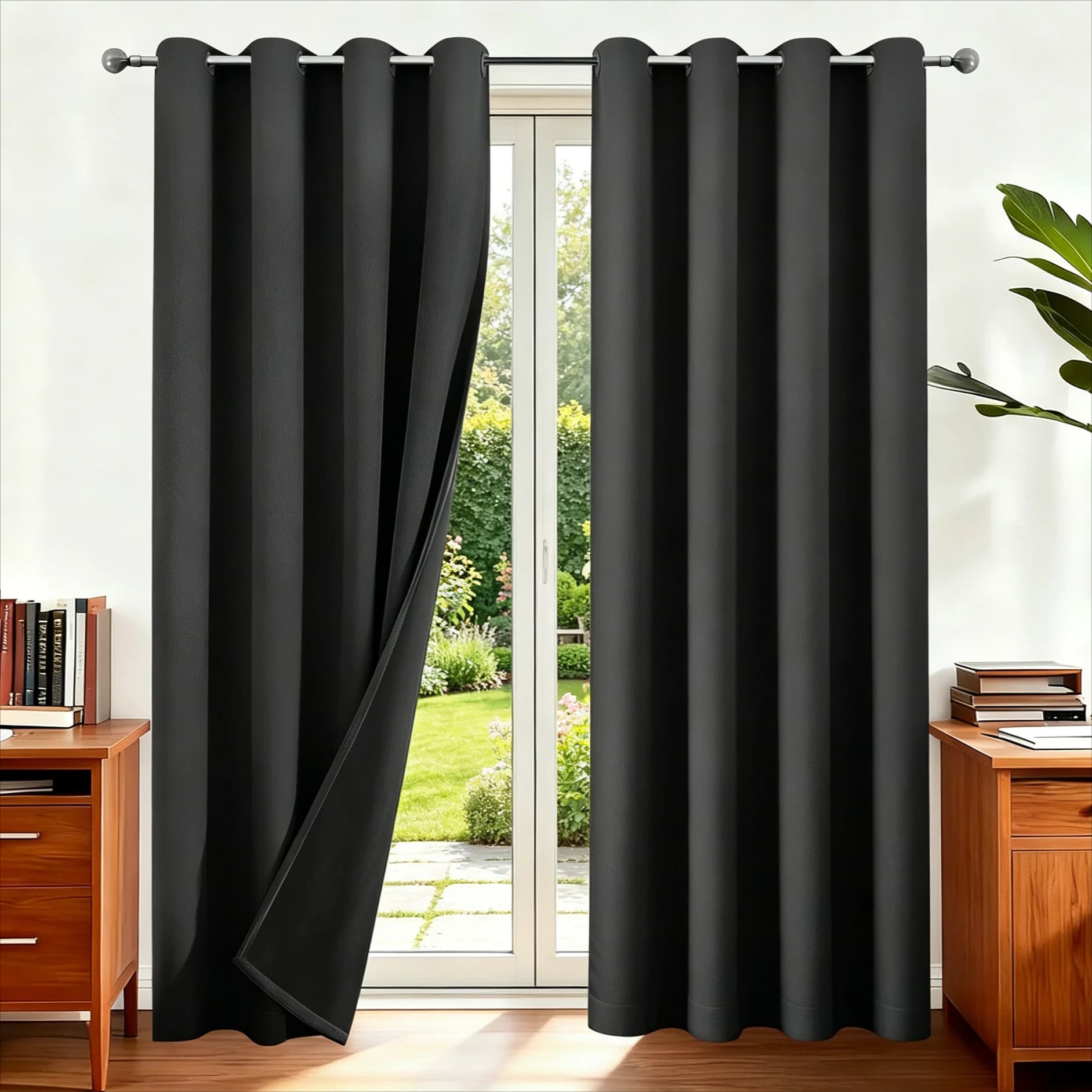 Blackout Curtains Eyelet Thermal Insulated