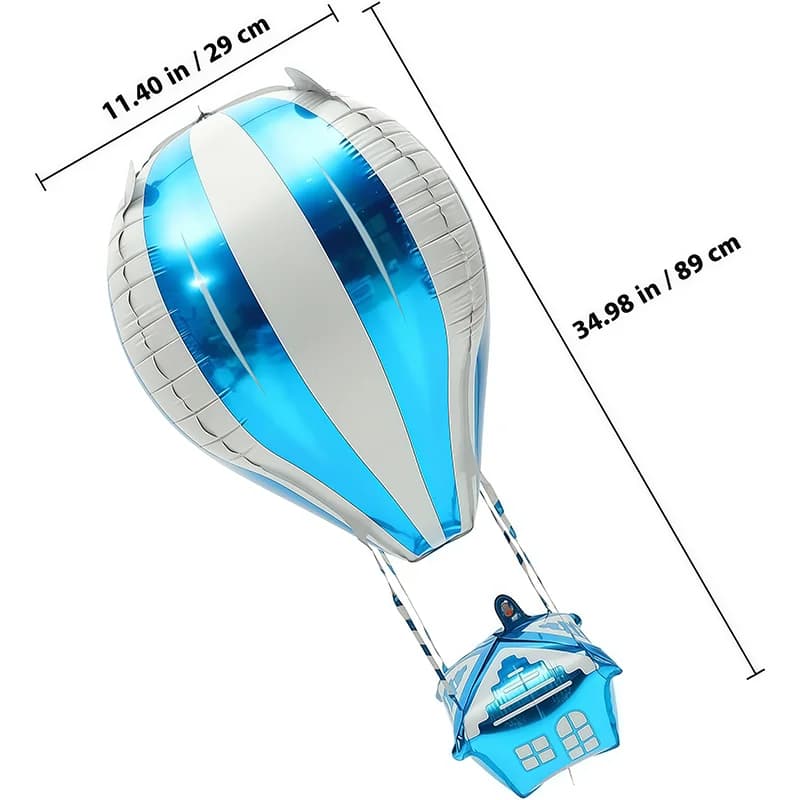 Striped Hot Air Balloon Party Balloons