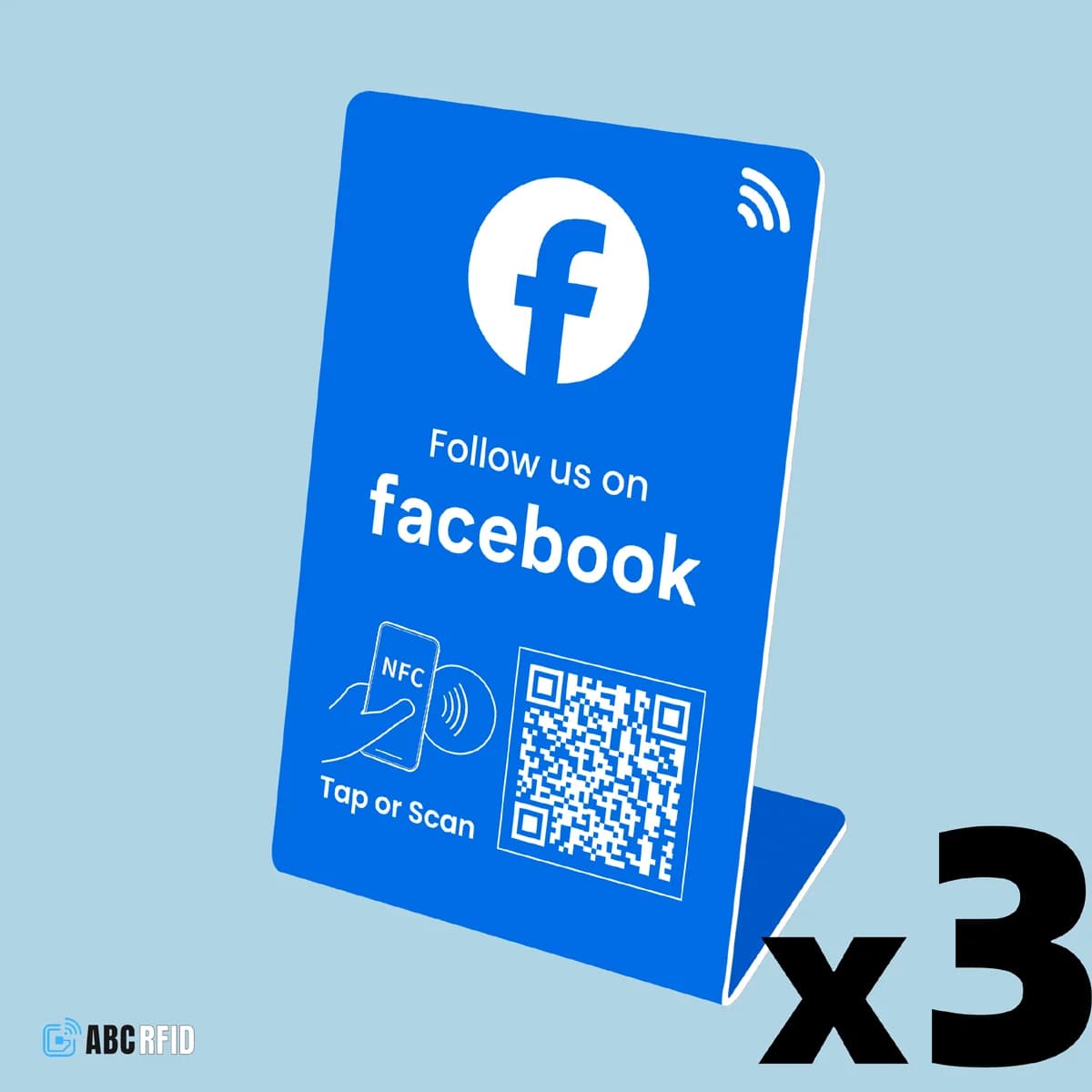 Follow us on Instagram, Facebook stand, TiKTok QR code+NFC Tap, get more follower, Dynamic QR code, link can be changed anytime