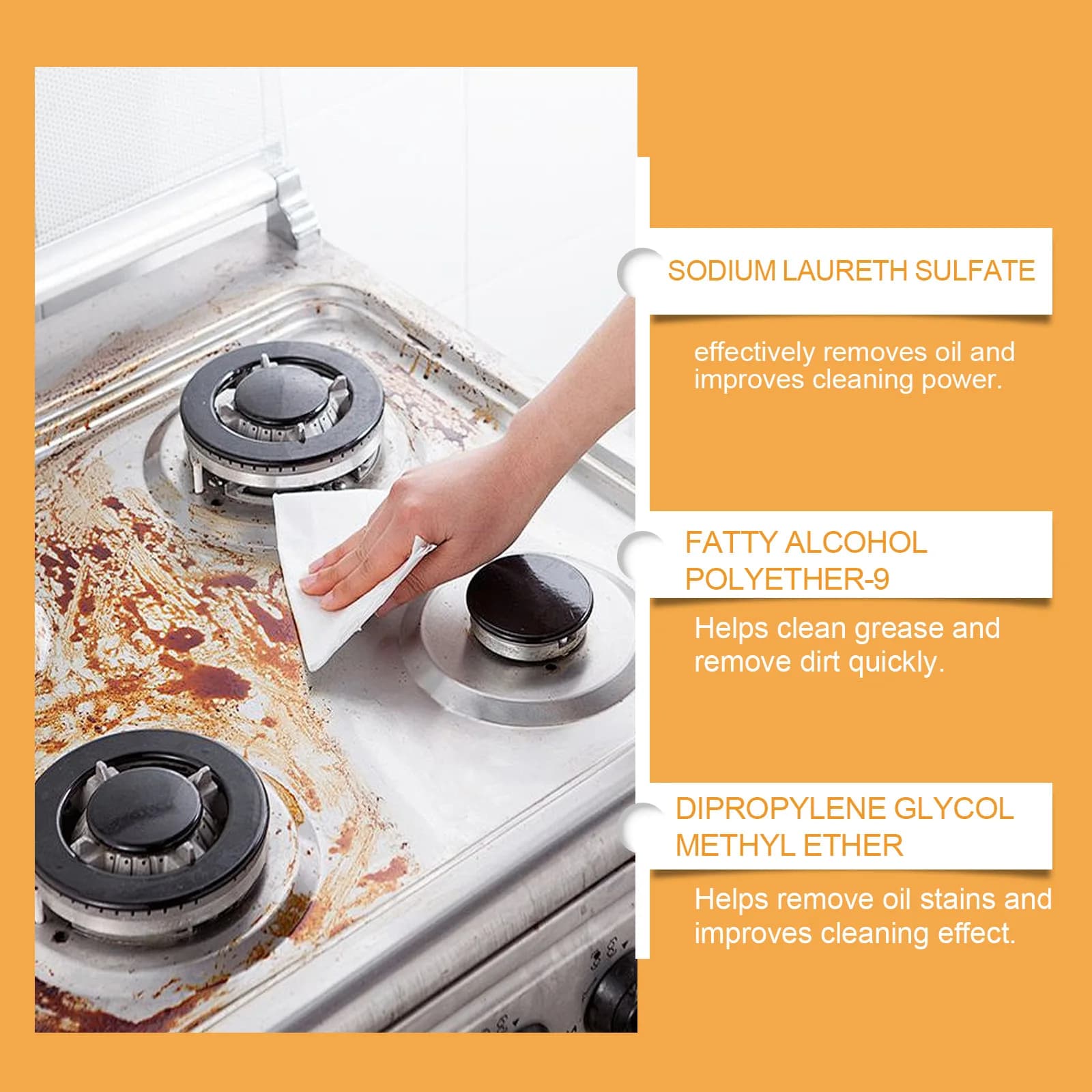 Portable All Purpose Kitchen Degreaser Spray