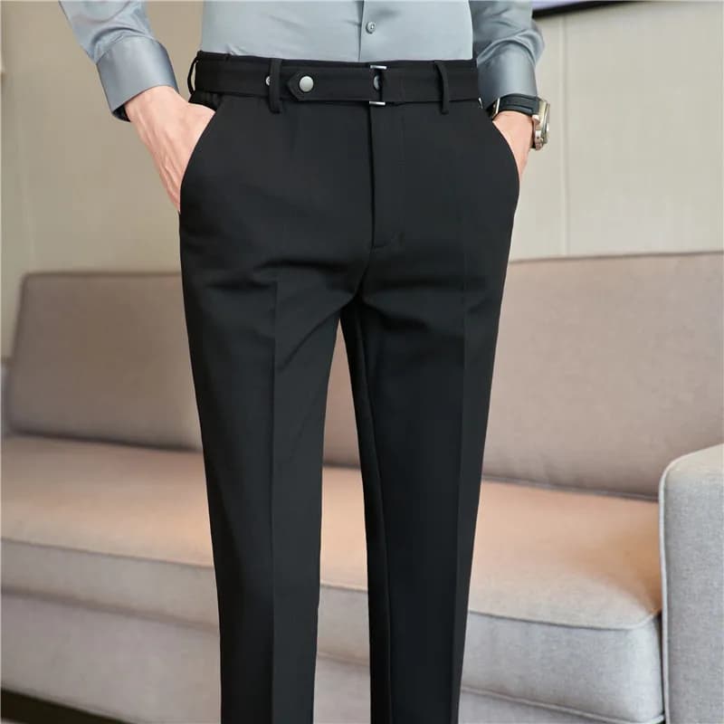 Men's Pinstripe Dress Pants