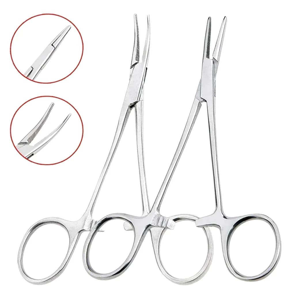 Hand Tool  Hemostatic Forceps Pet Hair Clamp Fishing Locking Pliers Epilation Tools Curved/Straight Tip Cutter Tool