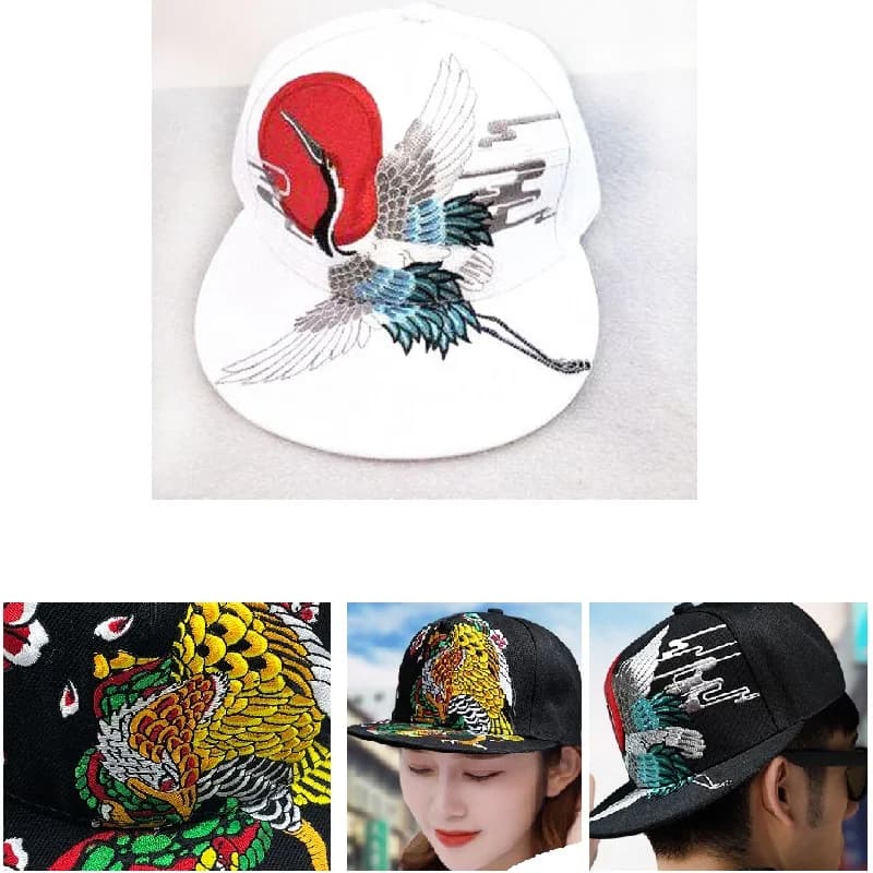Embroidered Flat Top Baseball Cap