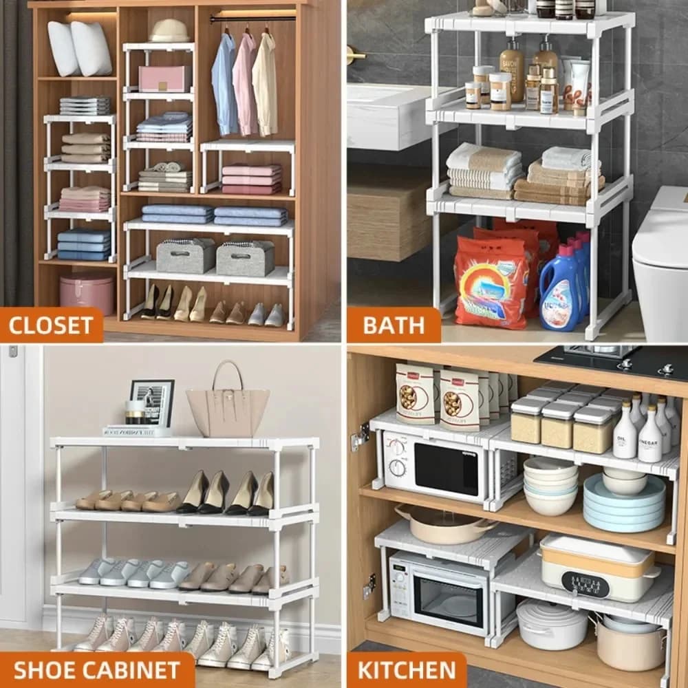 Closet Shelf Wardrobe Organizer