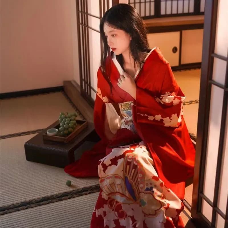 Women's Kimono-Style Formal Dress