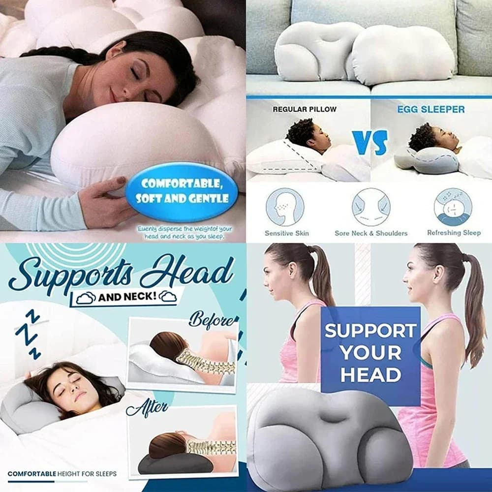 Egg-Shaped Memory Foam Pillow