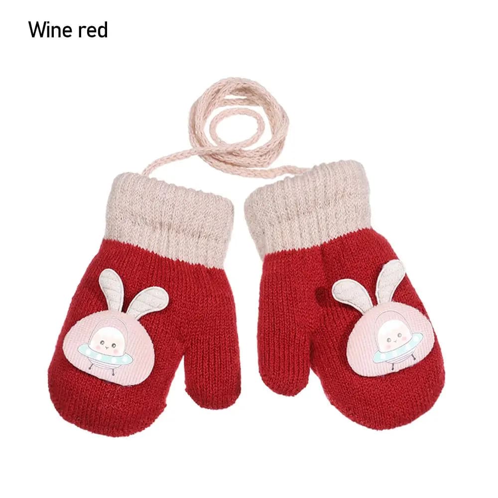 Toddler Winter Knitted Mittens
