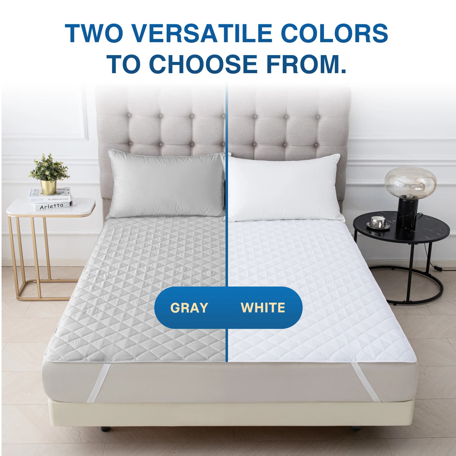 Waterproof Mattress Protector with Elastic Straps