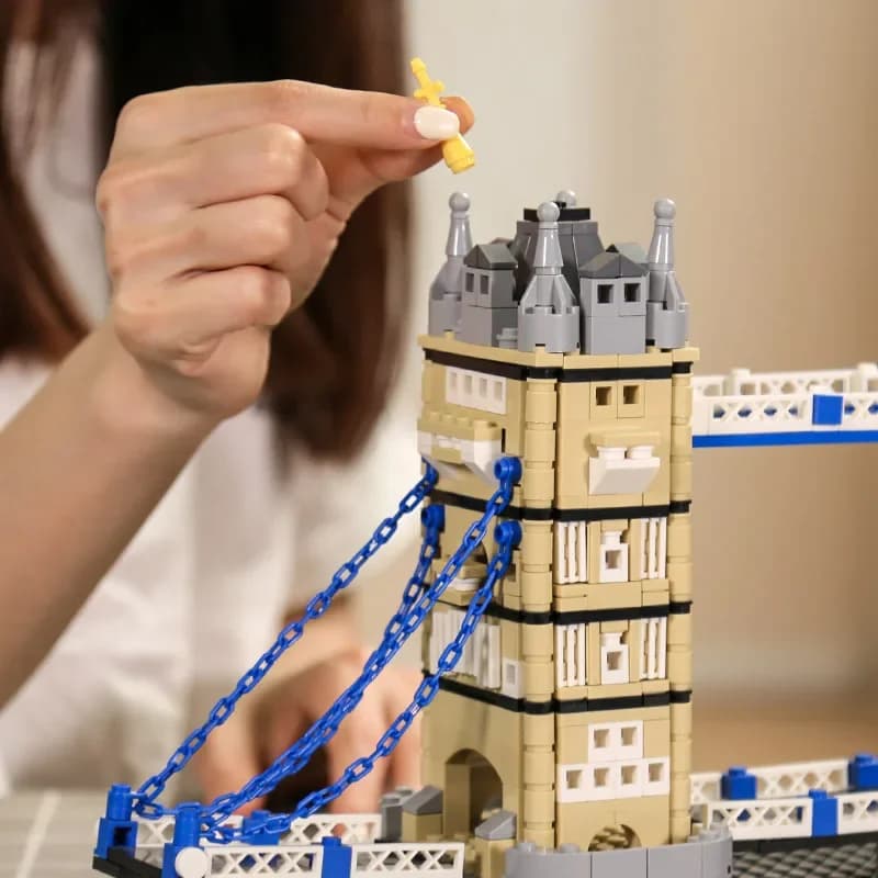 London Tower Bridge Brick Architecture Model Set