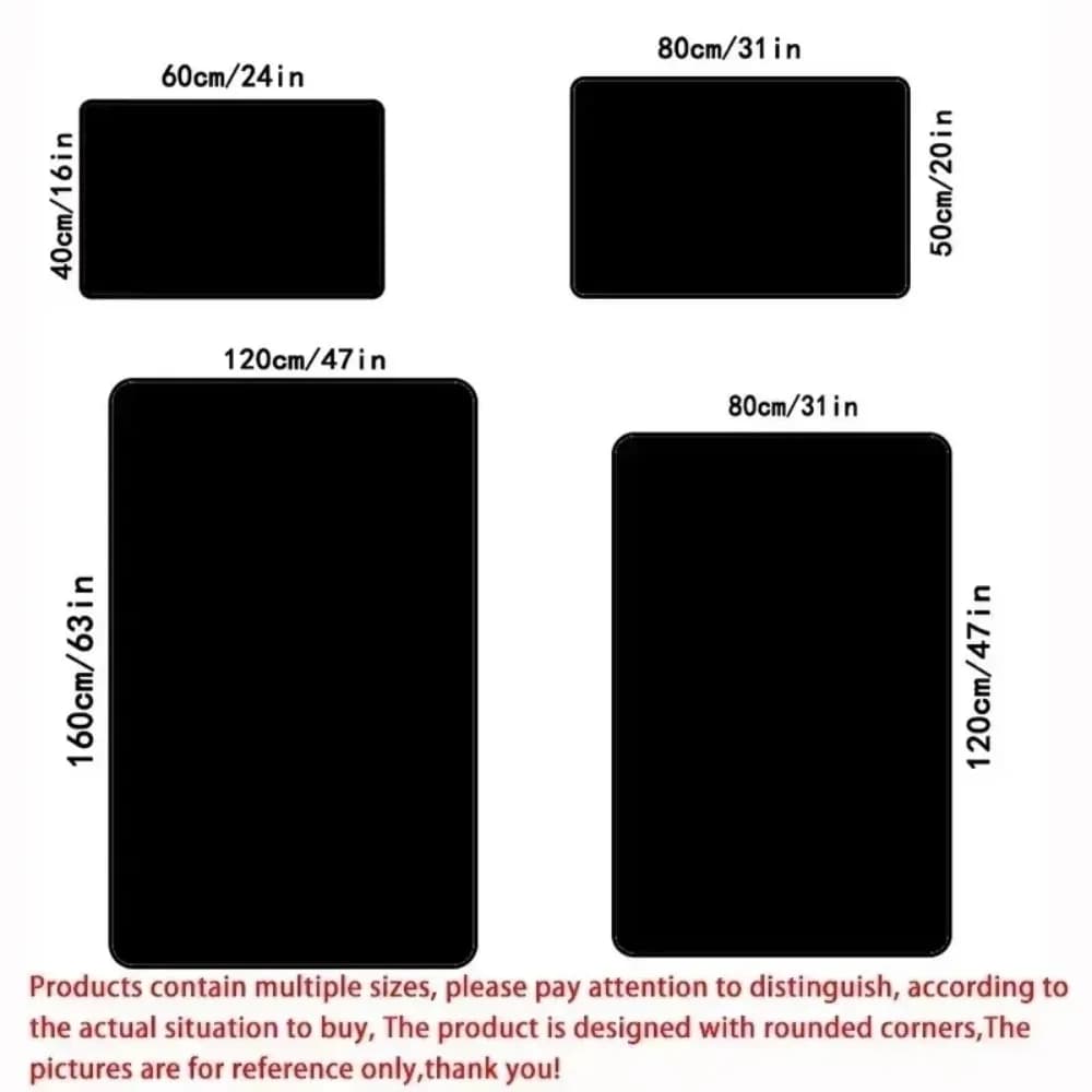 Large Non-Slip Living Room Floor Mat