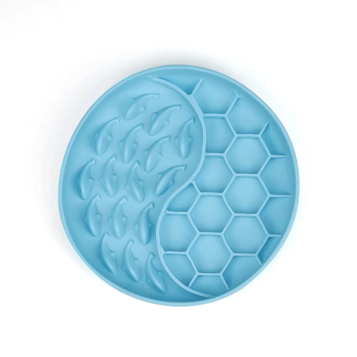 Pet Licking Mat with Dual Design Bowl