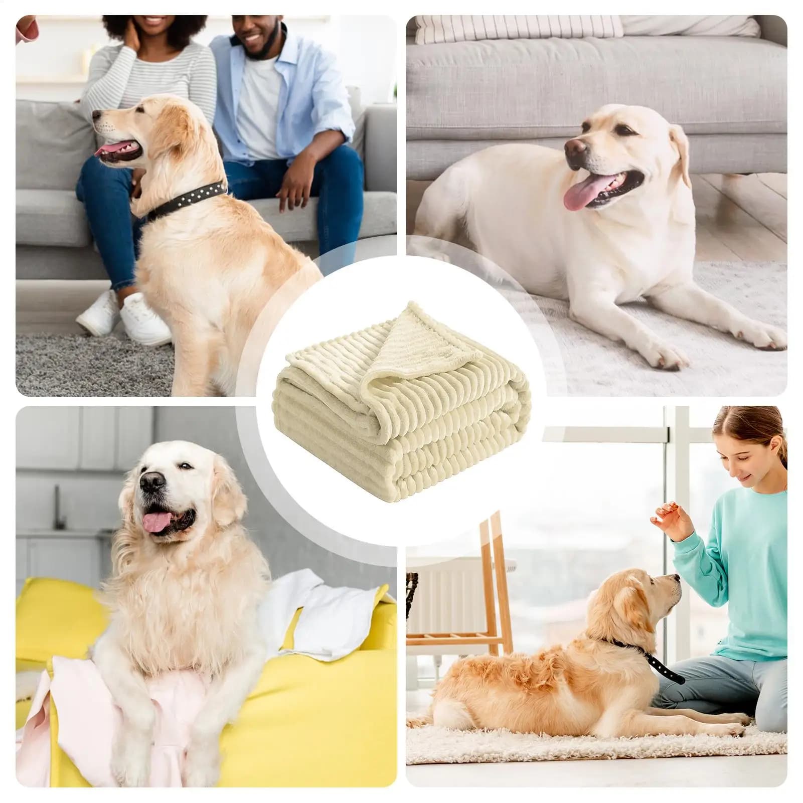 Washable Pet Blanket for Crates and Couches