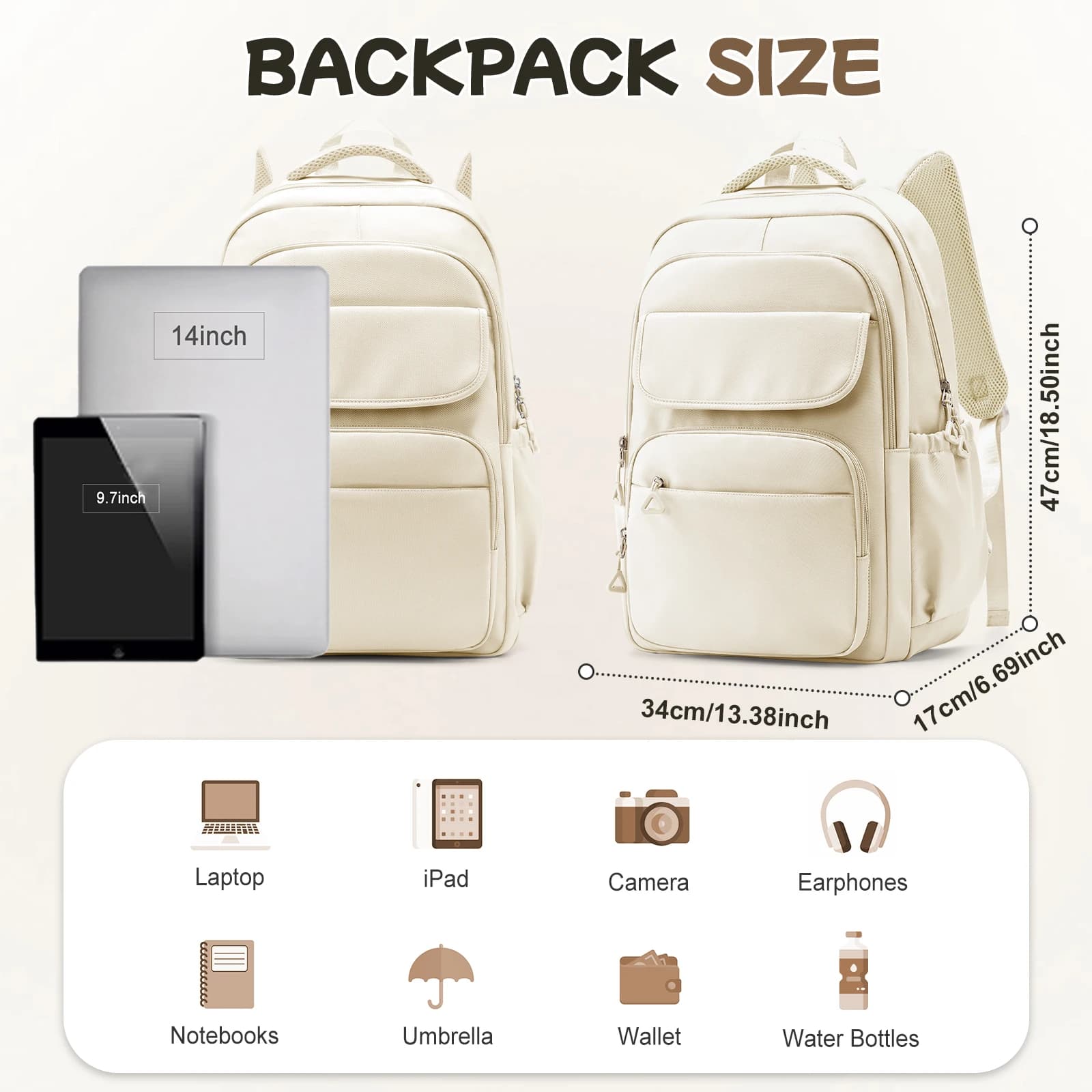School Backpack with Laptop Compartment