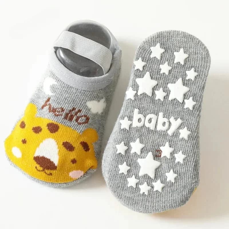 Kids Non-Skid Toddler Socks with Grip Sole