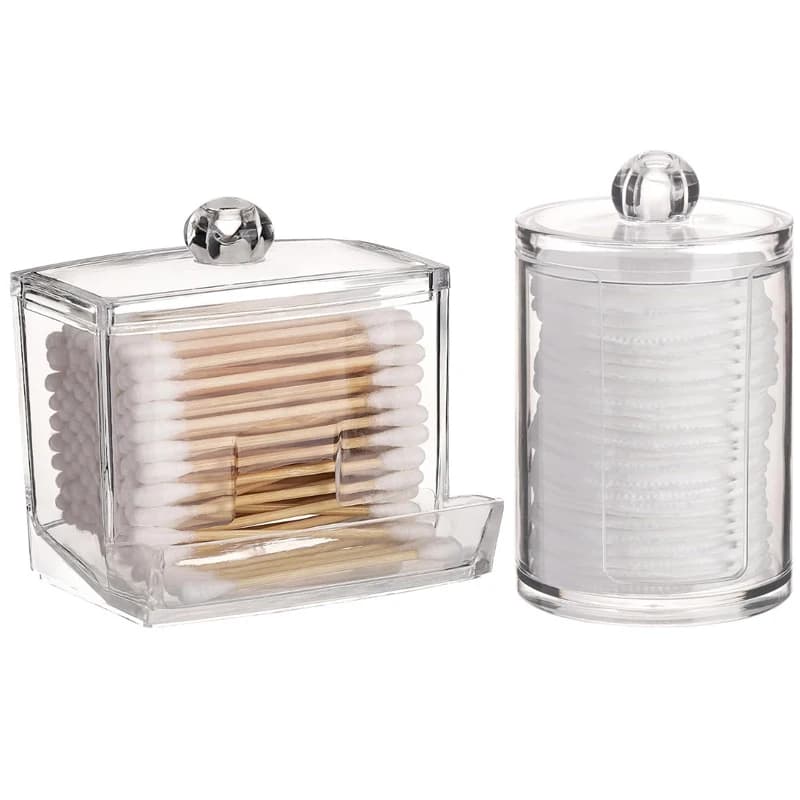 Bathroom Storage Jars with Lids Set