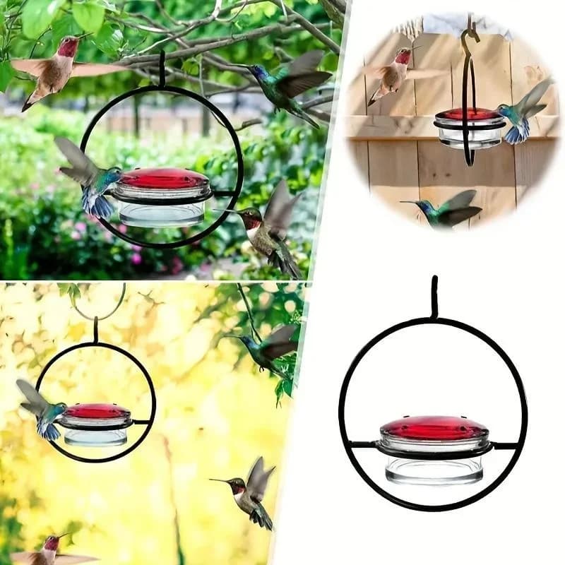 Circular Hanging Hummingbird Feeder