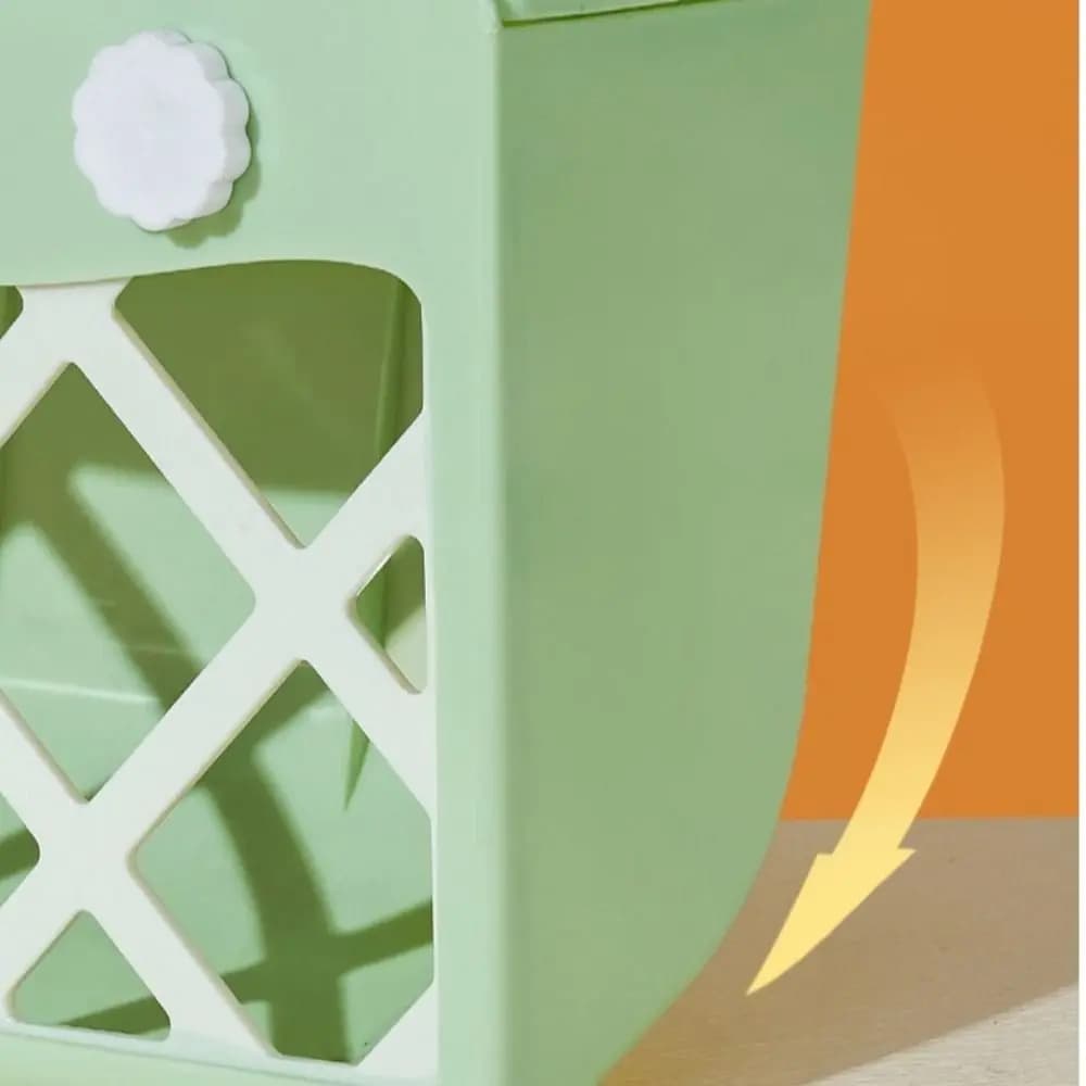 Hanging Rabbit Hay Feeder with Lid