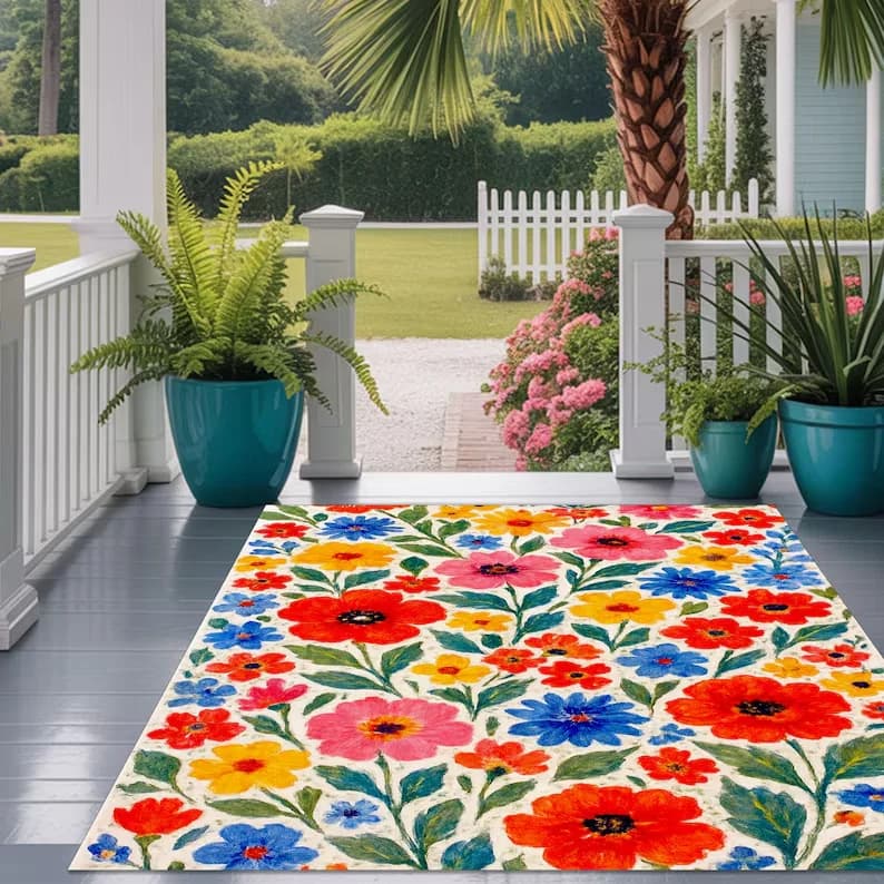 Realistic Grass Texture Rug