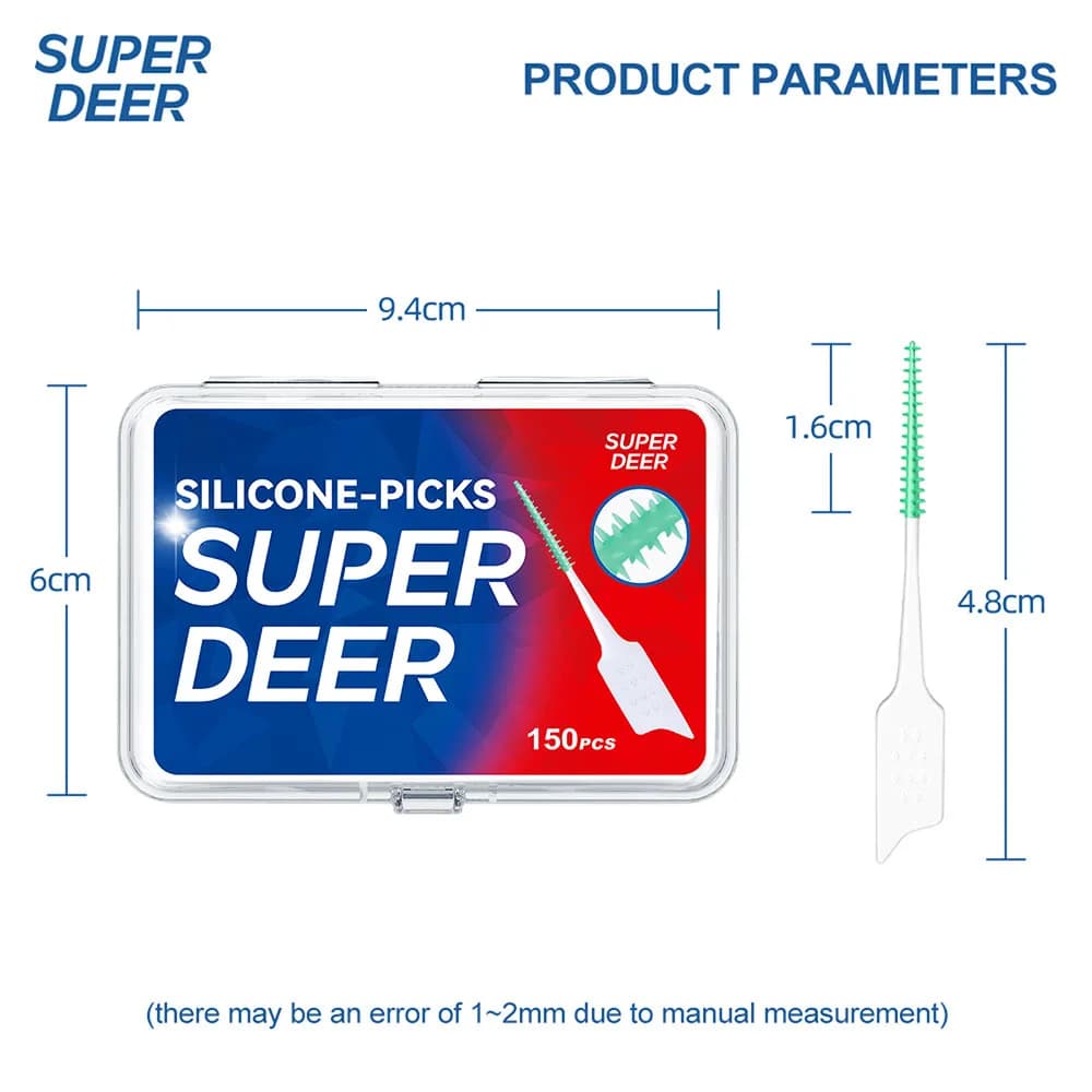 Interdental Floss Picks with Brushes