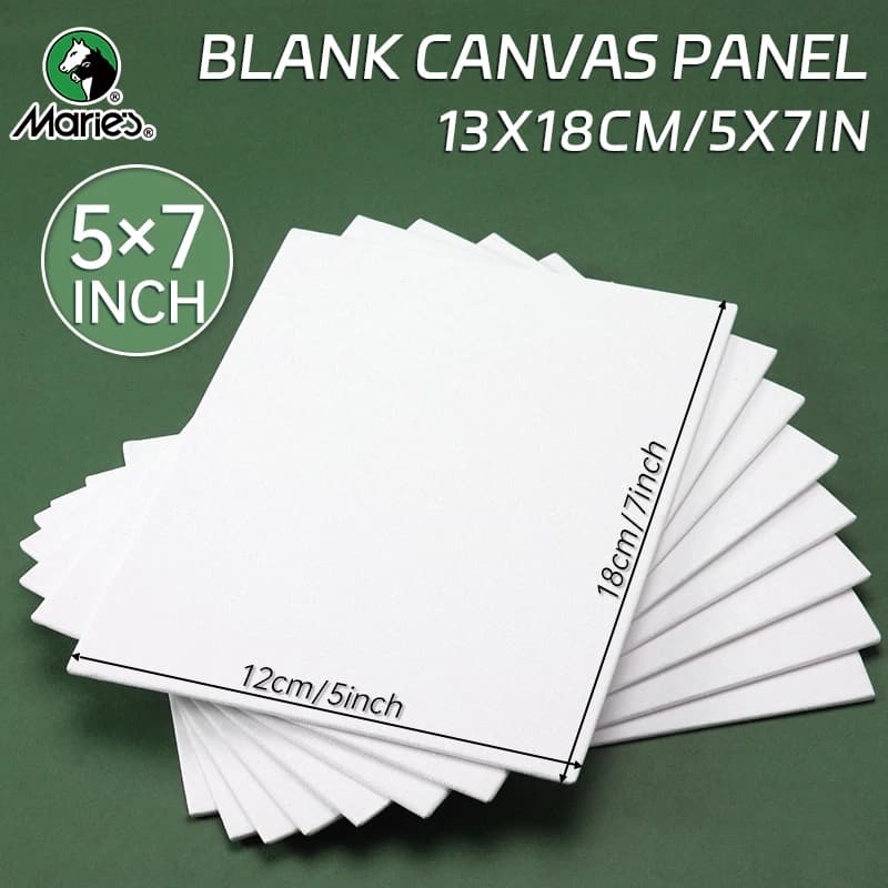 20 Pack 5x7 Primed Canvas Boards