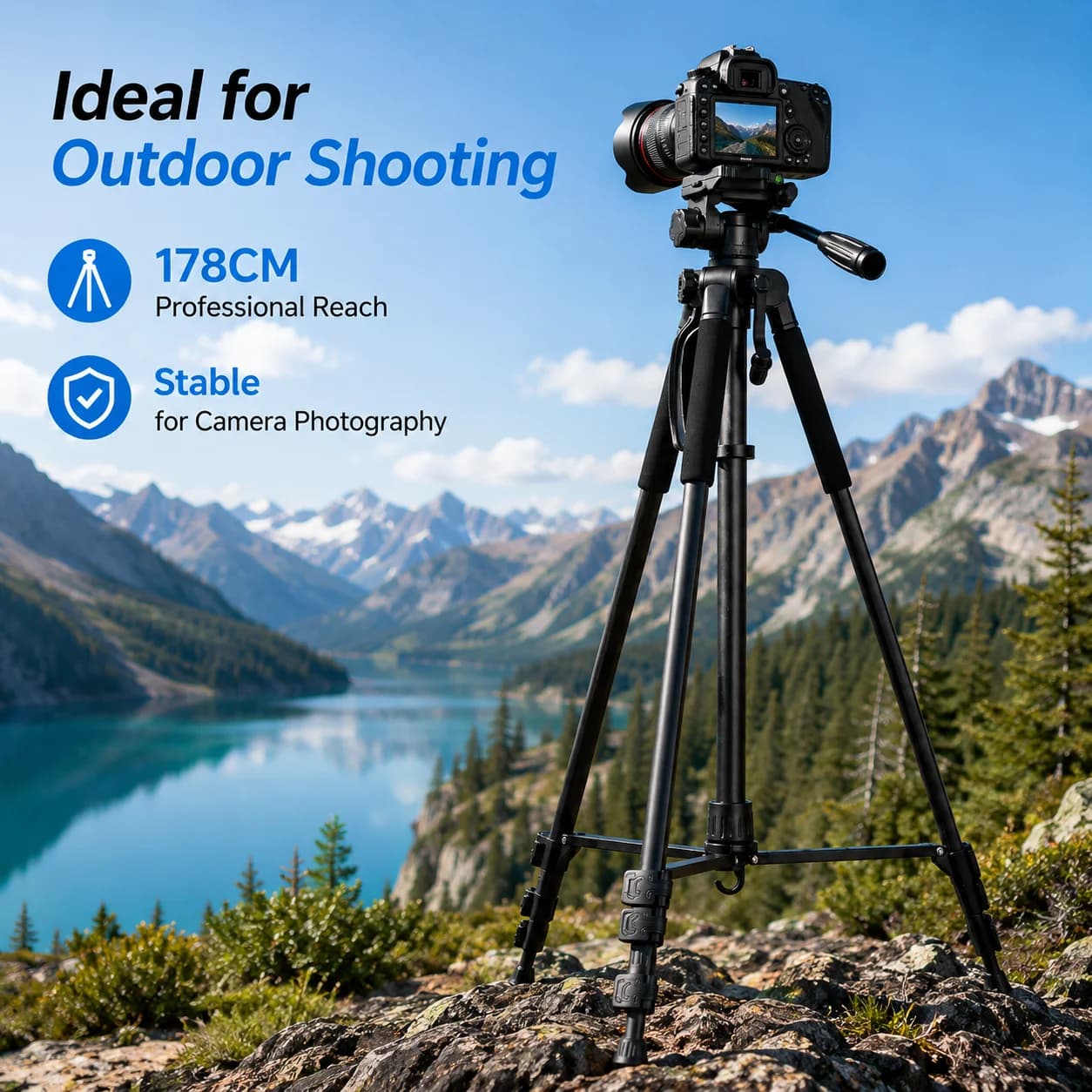 360° Portable Camera Tripod Stand
