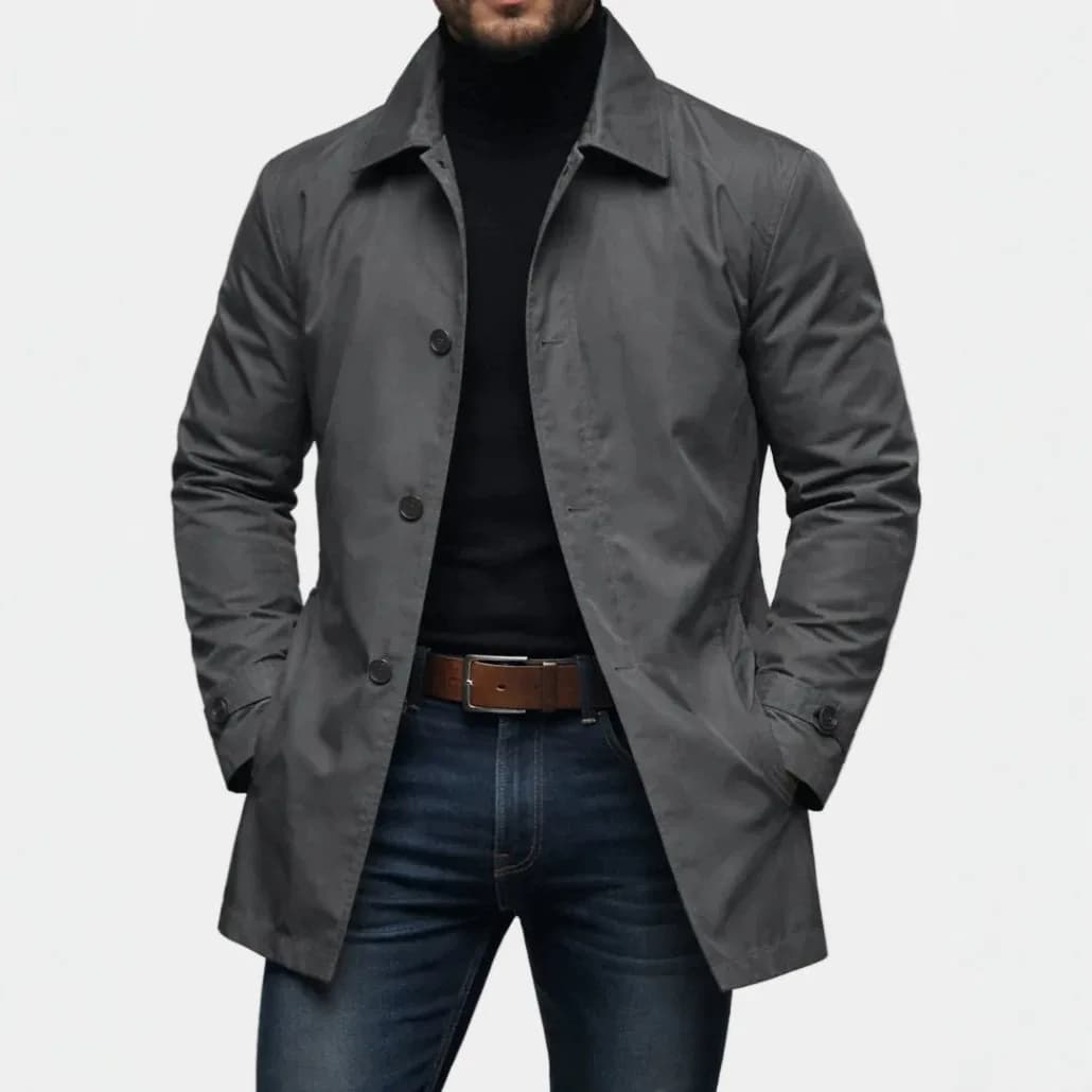 Men's Waterproof Retro Trench Cardigan
