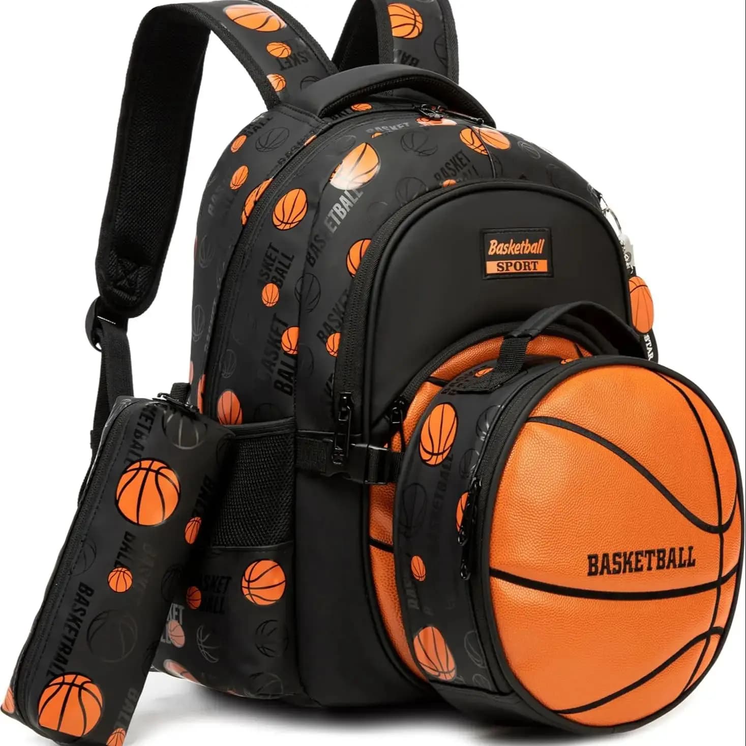 Boys School Backpack Set with Lunch Box and Pencil Case