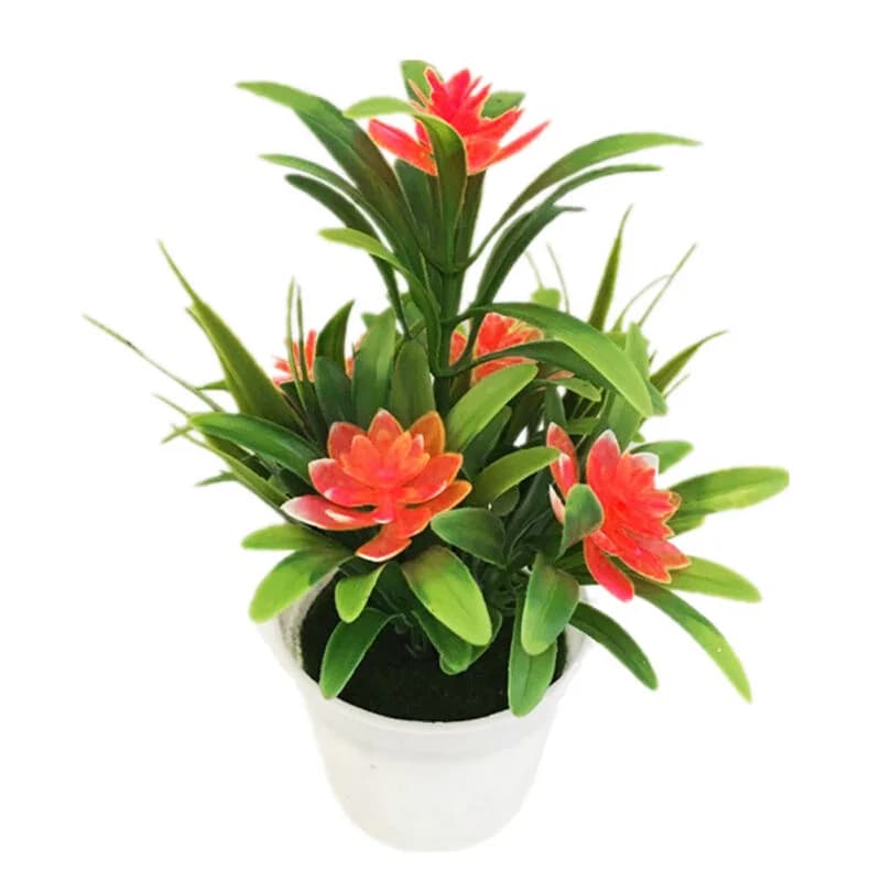Artificial Lotus Flower Plant Pot Arrangement