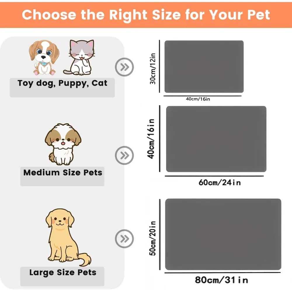 Absorbent Dog Food Bowl Mat