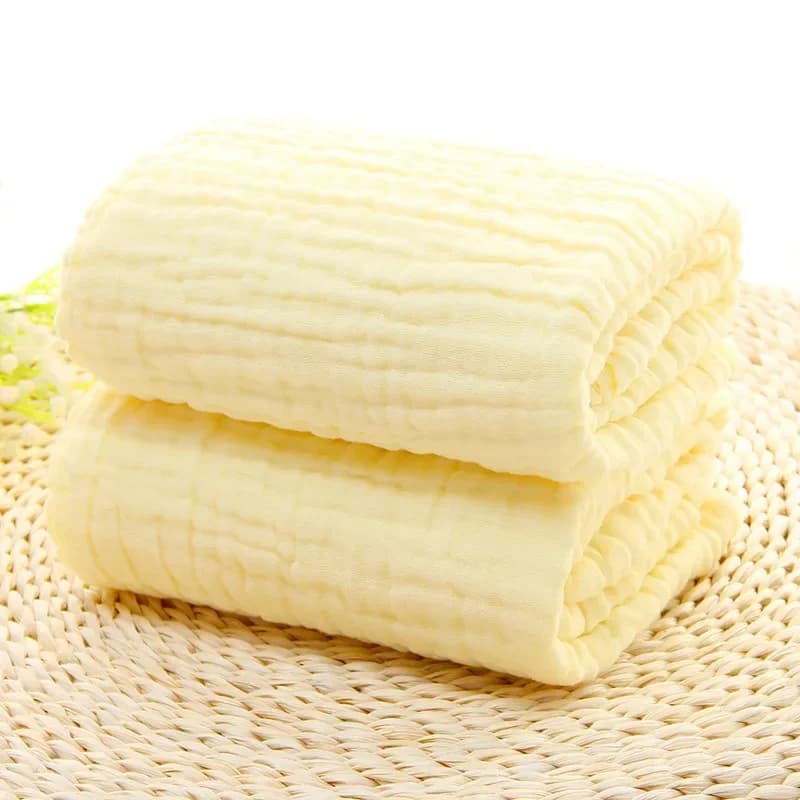 Baby Bath Towel Kids Swaddle Wrap Bedding 6 Layers Infant Gauze Receiving Blanket Pure Cotton Bubble Muslin Blanket 105*105cm
