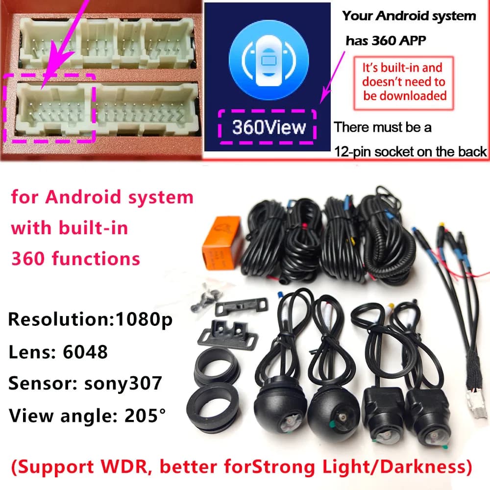 360 Degree Car Camera System for Android
