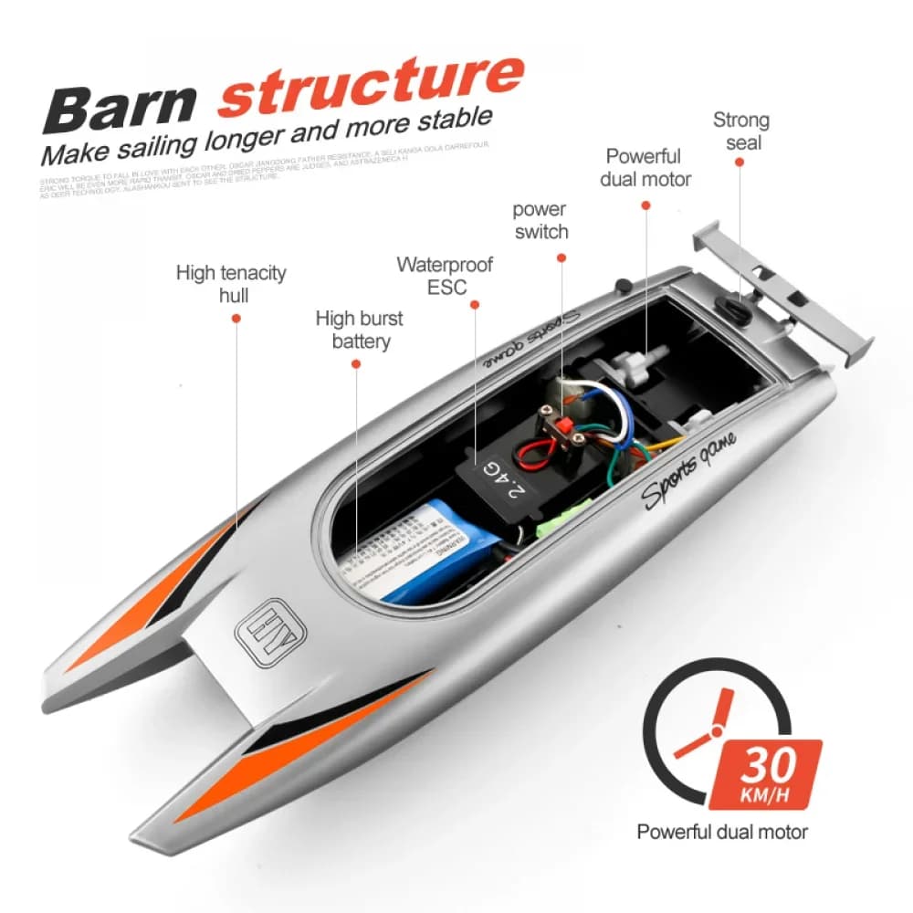 Dual Motor RC Speed Boat