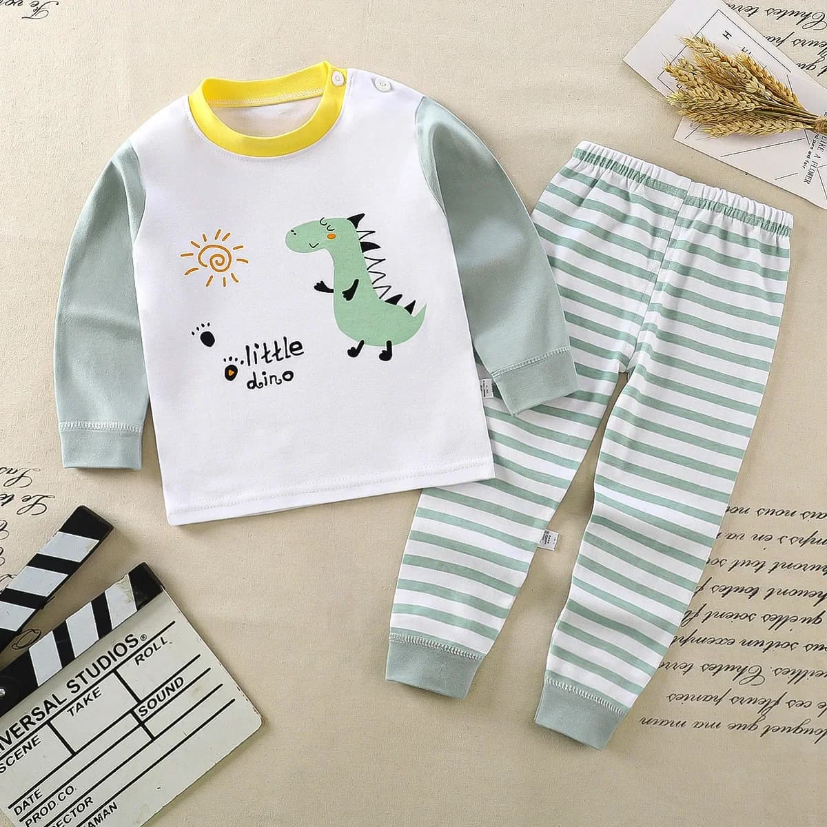 Kids Cotton Pajama Sets Autumn Winter