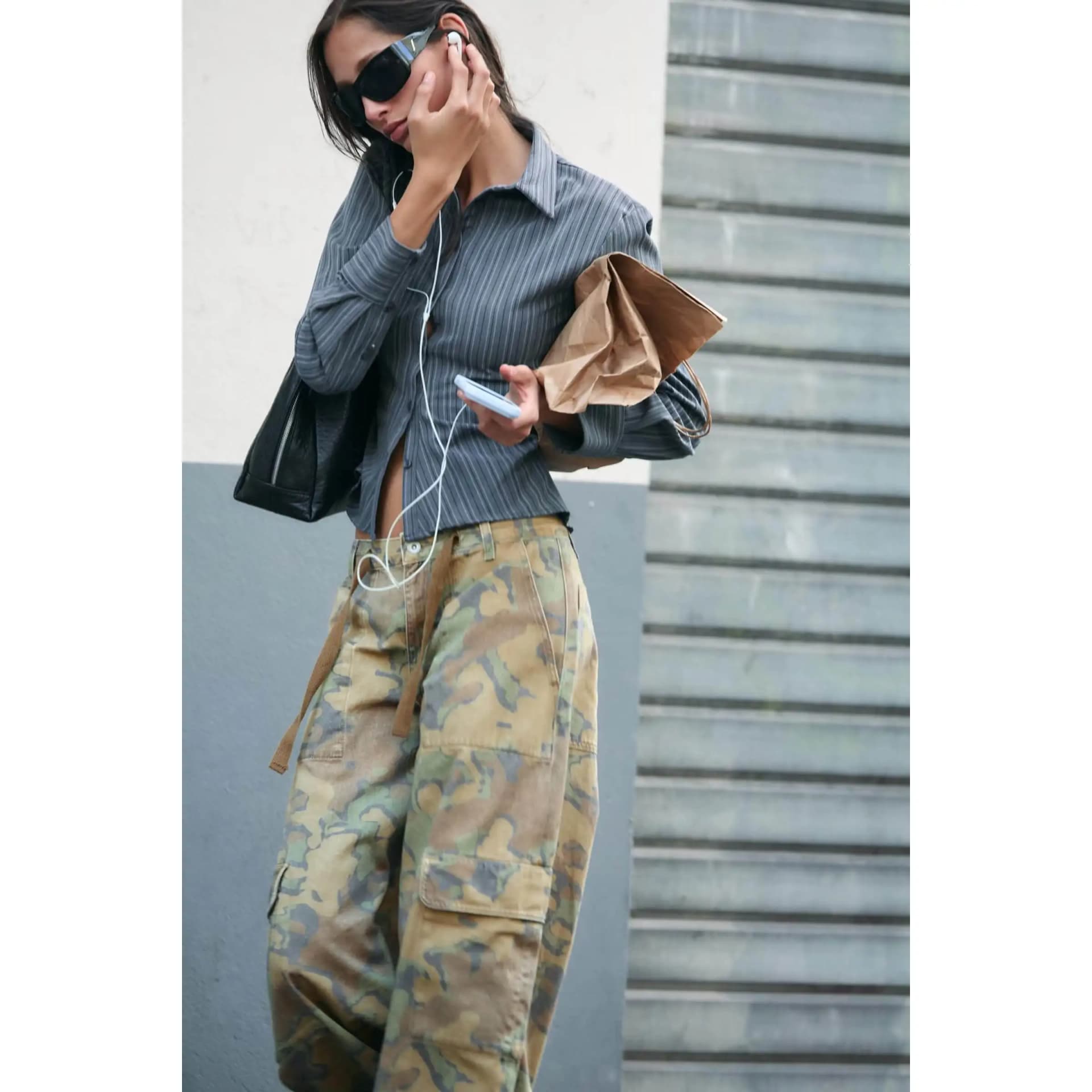 Women's Camo Workwear Casual Pants