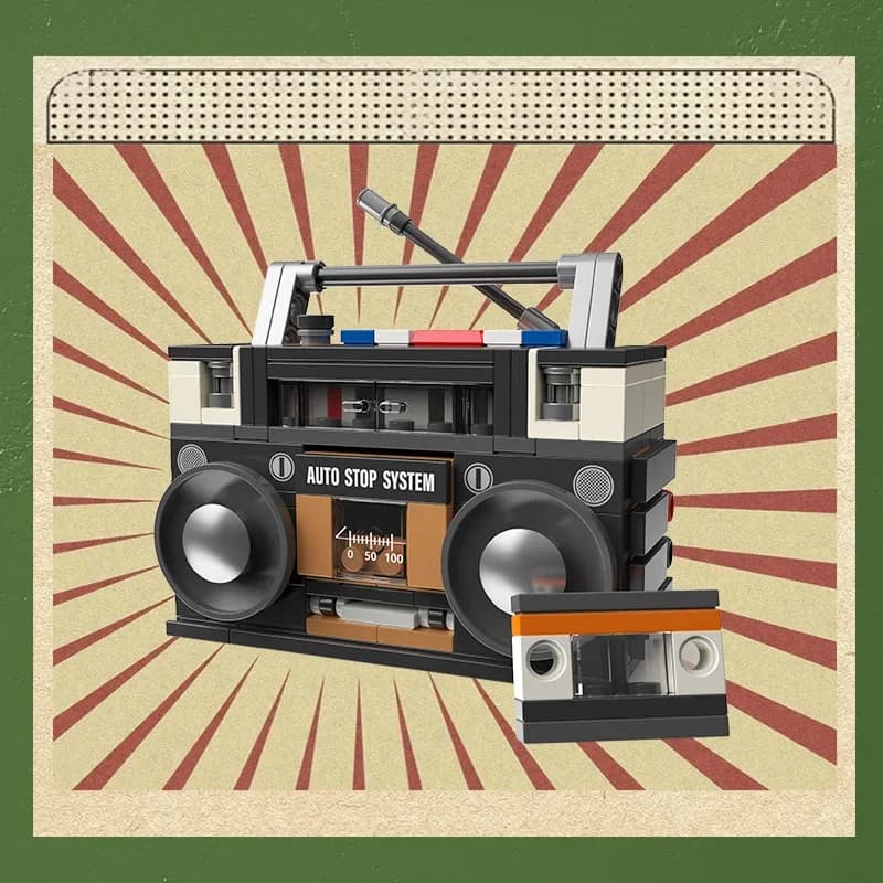 Retro Tech Building Blocks Set