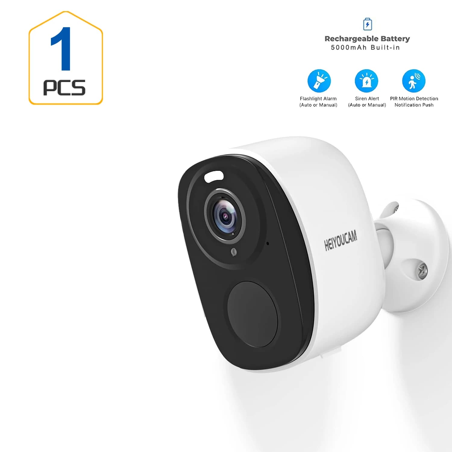 Wireless Outdoor Security Camera 2K Battery Powered
