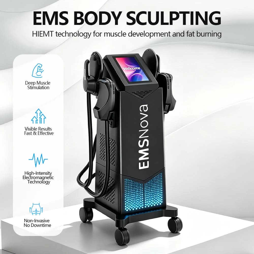 Professional EMS Shaping Machine One Stop Solution Body Sculpting Fat Loss Slimming Skin Tightening Beauty Equipment