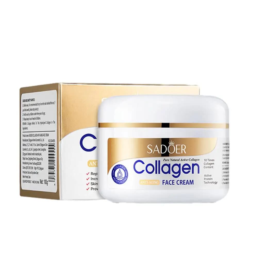 Collagen Skin Care Set,Moisturizing Brightening Hydrating Skin Care Set Include Hand Cream Face Cream Sunscreen Skin Care
