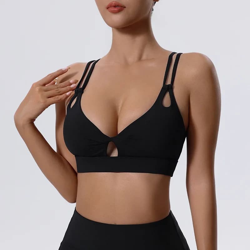 Women's Sports Bra with Shock-Absorbing Support