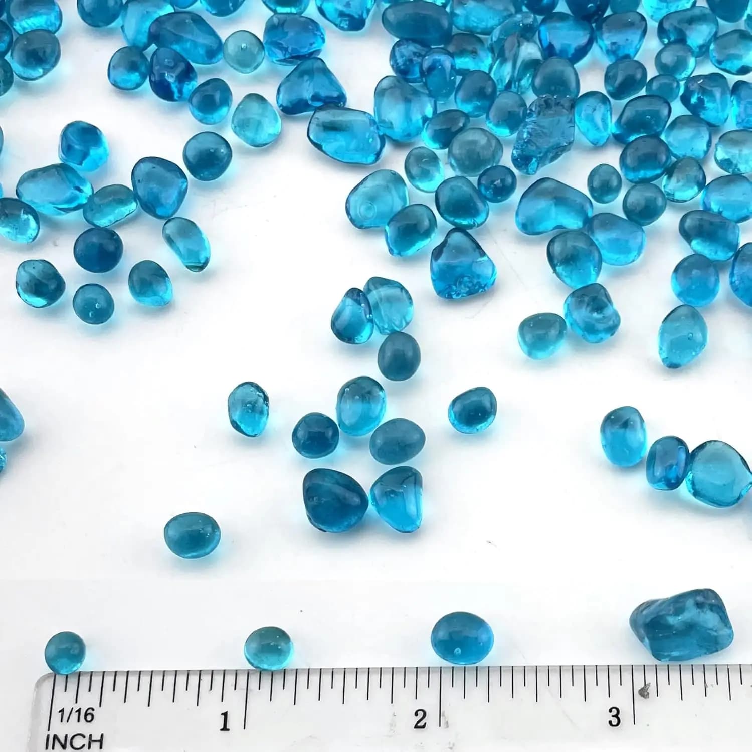 Light Blue Glass Aquarium Gravel
