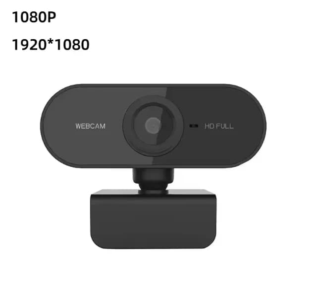 USB Webcam with Built-in Microphone