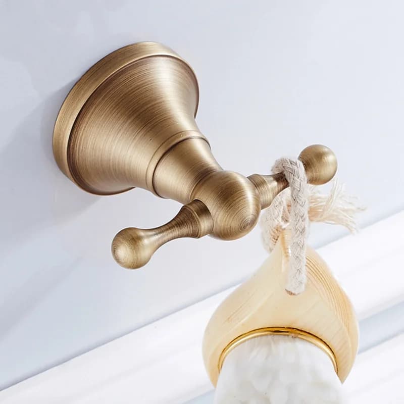 Bronze Bathroom Accessories Hardware  Antique Hair Dryer Rack Coat Towel Shelf Rail Bar Shower Soap Dish Holder Toilet Brush