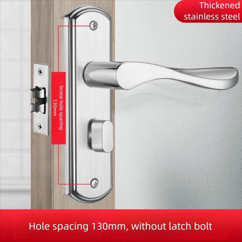 Bathroom Door Lock With Aluminum Alloy Handle