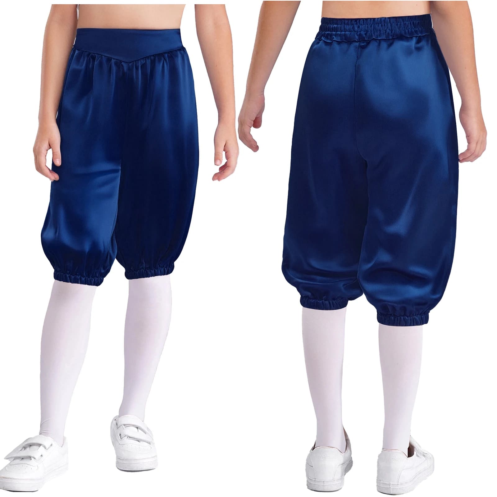 Kids Medieval Capri Pants High Waist Lantern Style