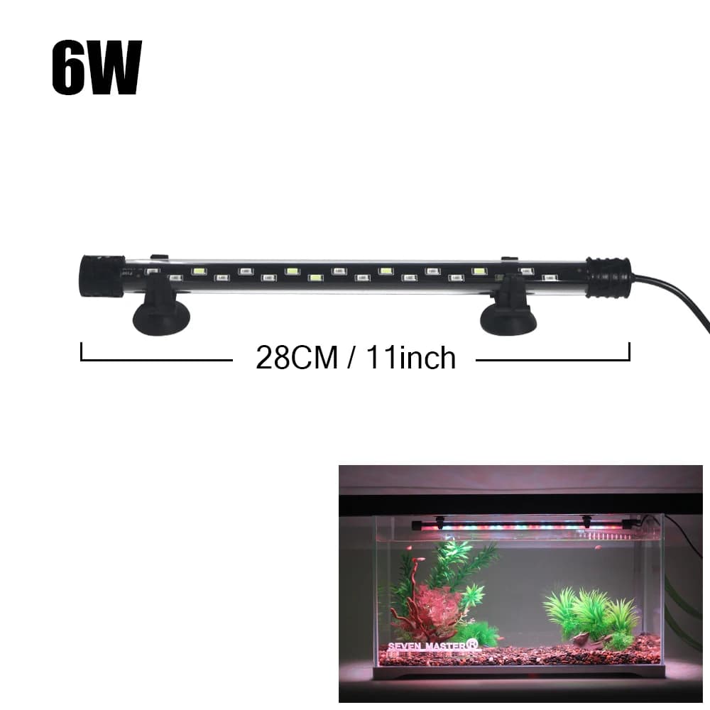 Aquarium Light LED Plant Grow Lamp Waterproof Fish Tank Light 18-58CM Underwater Aquariums Decor Lighting 90-260V 5730chip