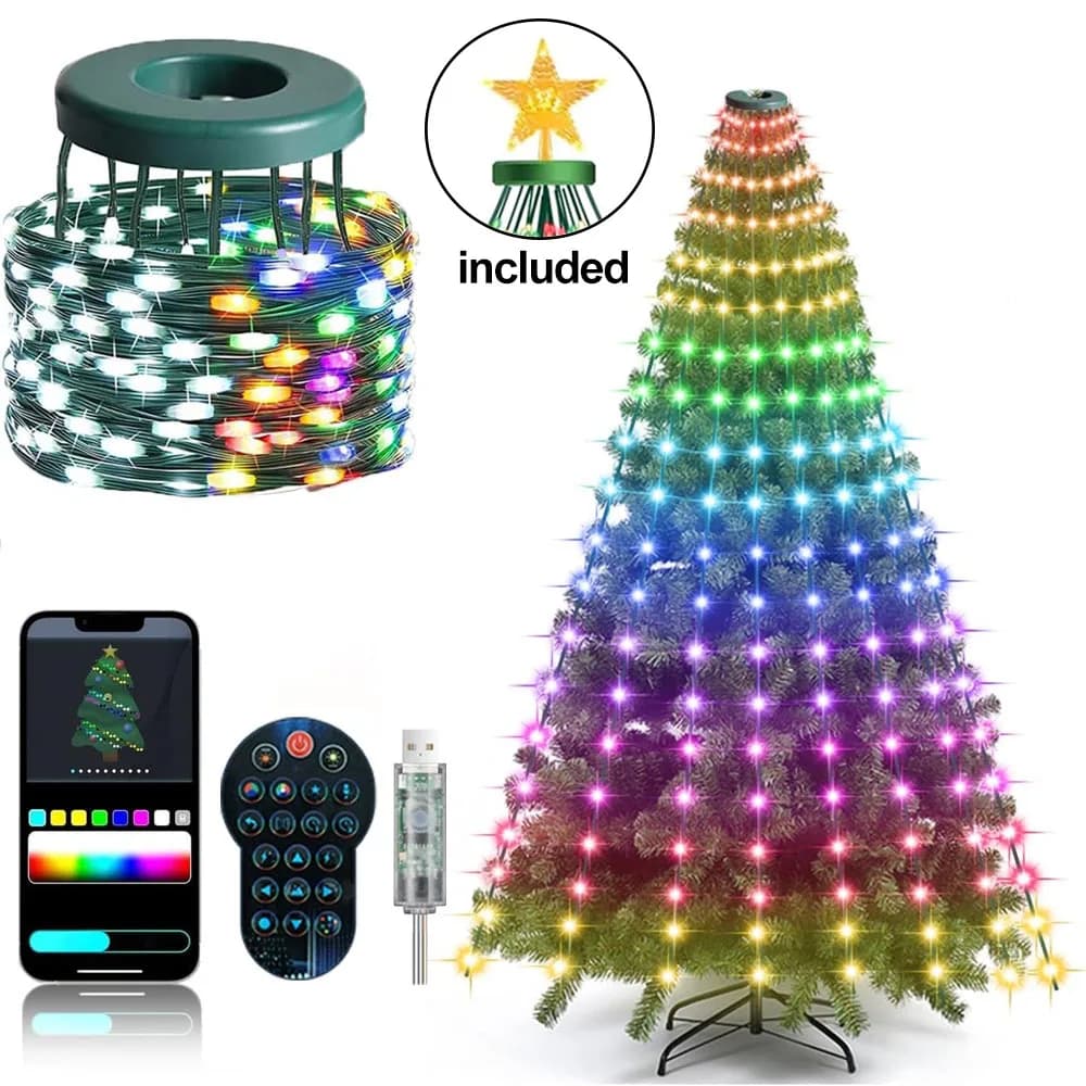 Smart RGBIC Christmas String Lights 400LED